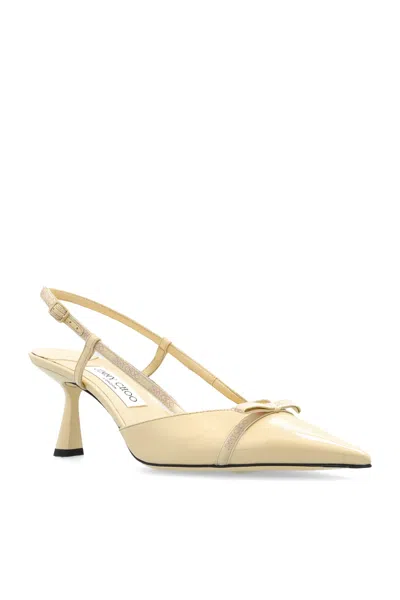 Jimmy Choo Pointed High-heeled Sandals In Yellow