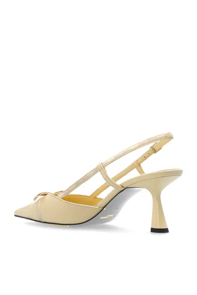 Jimmy Choo Pointed High-heeled Sandals In Yellow