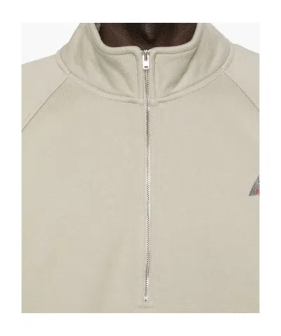Roa Logo 490gsm Heavy Half Zip Clothing In Neutral