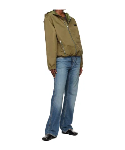 Coperni Logo Patch Casual Jacket In Green