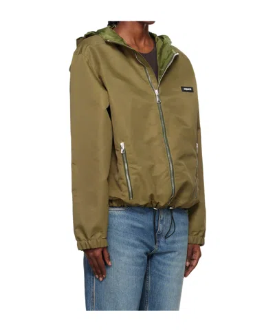 Coperni Logo Patch Casual Jacket In Green