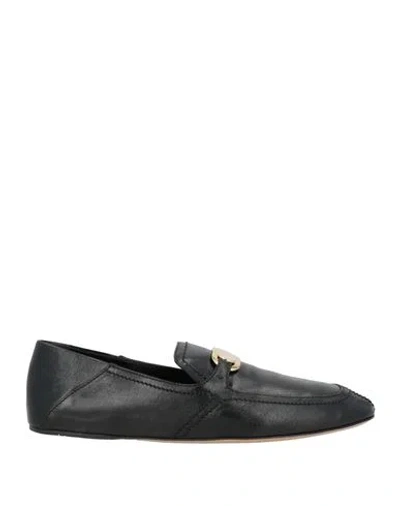 Ferragamo Elaine Vara Buckle Loafers In Calf Leather In Black