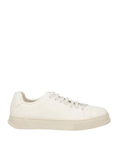 Ferragamo Salvatore Leather Sneakers Low-top Silhouette In Neutral