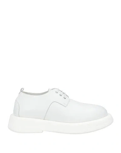 Marsèll Gomme Man Lace-up Shoes Off White Size 9 Calfskin In White