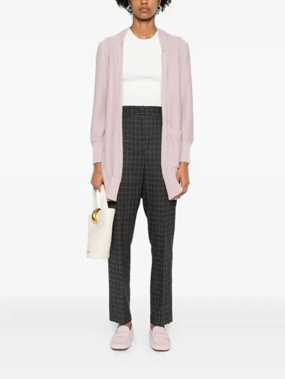 Niū Grid-pattern Straight Trousers In Gray