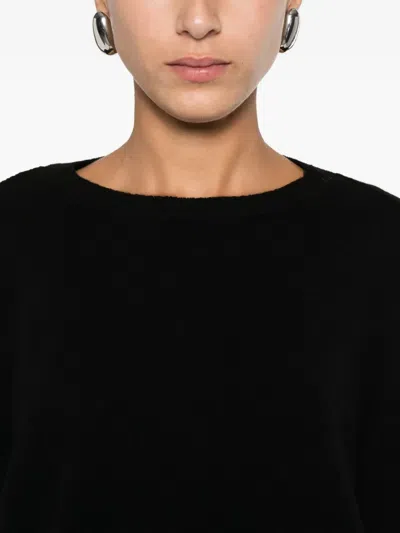 侧开衩羊绒毛衣