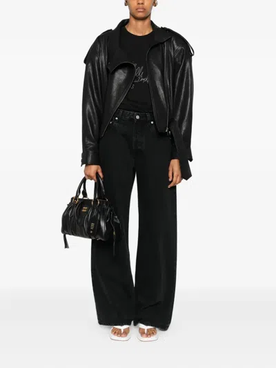 Lutz Huelle Script T-shirt In Black