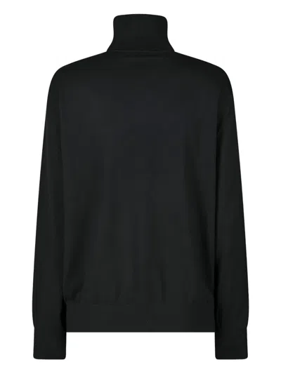 Dries Van Noten Wool Turtleneck Sweater In Black