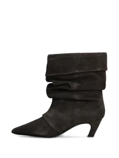 Ash Virgee High Heels Ankle Boots In Gray