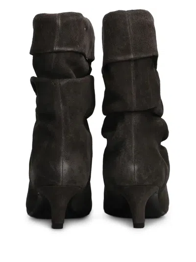 Ash Virgee High Heels Ankle Boots In Gray