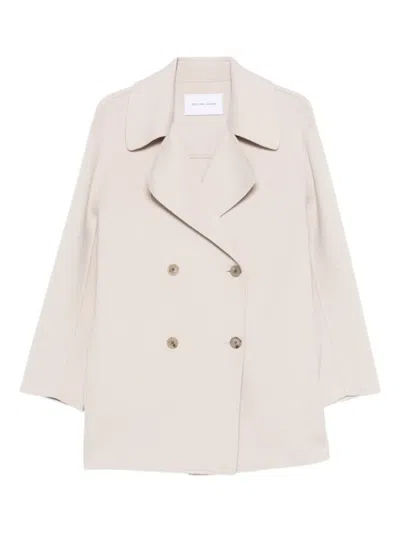 Iris Von Arnim Wool-cashmere Double-breasted Coat In Neutral