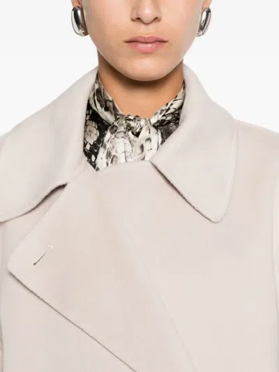 Iris Von Arnim Wool-cashmere Double-breasted Coat In Neutral