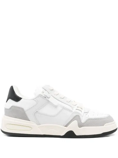 Giuseppe Zanotti Zip-detail Leather Sneakers In White
