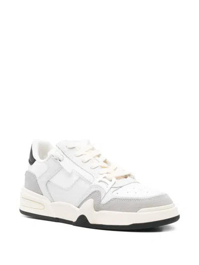 Giuseppe Zanotti Zip-detail Leather Sneakers In White