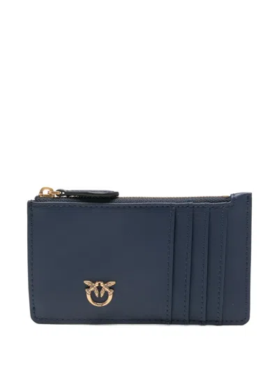 Pinko Zippered Card Holder In Blue