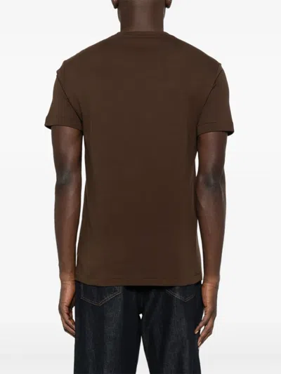 Polo Ralph Lauren Ralph Lauren Jersey Crewneck T-shirt In Brown