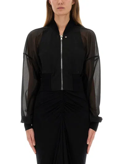 Rickowenslilies Black Polyester Wool Jacket In Black