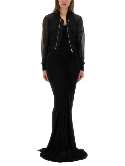 Rickowenslilies Black Polyester Wool Jacket In Black