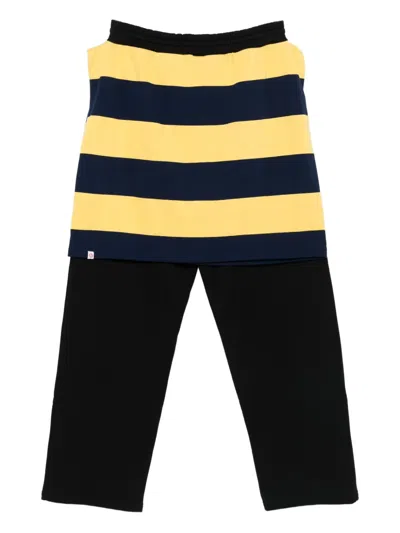 Charles Jeffrey Loverboy Stripe-overlay Track Pants In Black