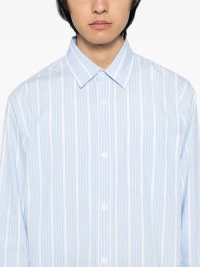 Sport B. By Agnès B. Stripe-printed Shirt In Blue