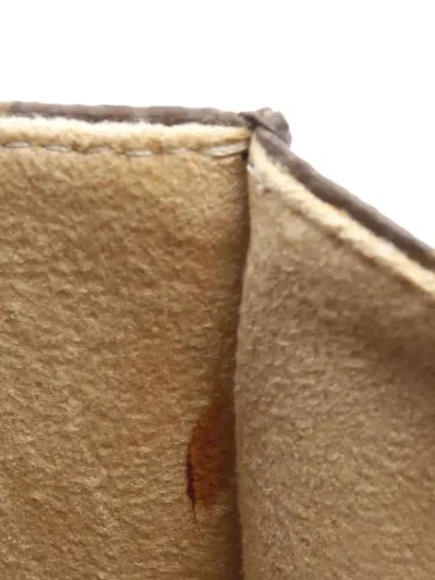 Pre-owned Louis Vuitton 2002 Monogram Pochette Florentine Belt Bag In Brown