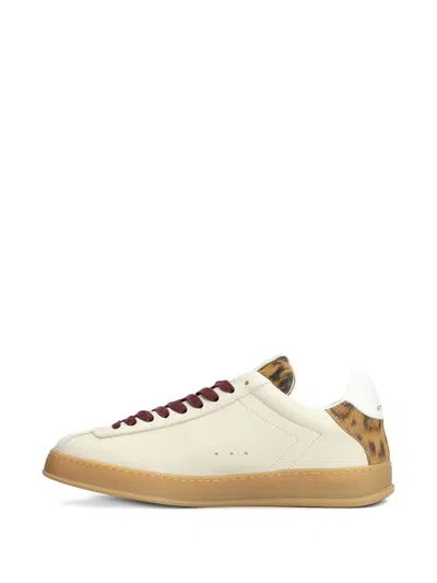 Stkn Leopard-panel Sneakers In Neutral