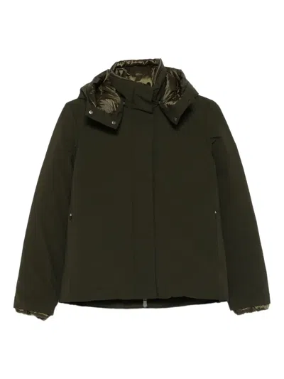 Save The Duck Hooded Puffer Jacket In Green