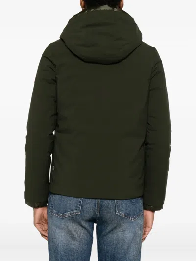Save The Duck Hooded Puffer Jacket In Green