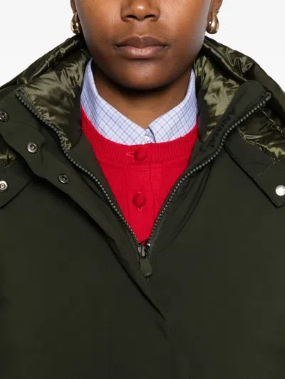 Save The Duck Hooded Puffer Jacket In Green