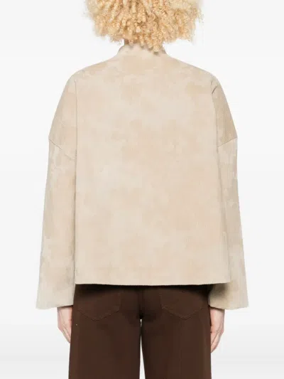 花卉印花灯芯绒夹克