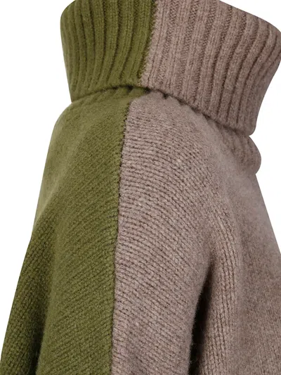 Jejia Olly Over Turtle Reversible Jumper In Brown