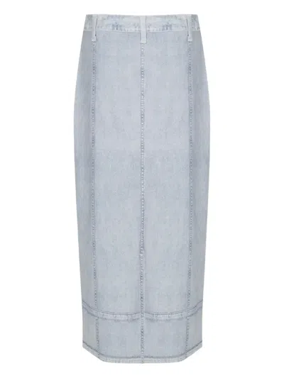 Rag & Bone Miramar Midi Pencil Skirt In Blue