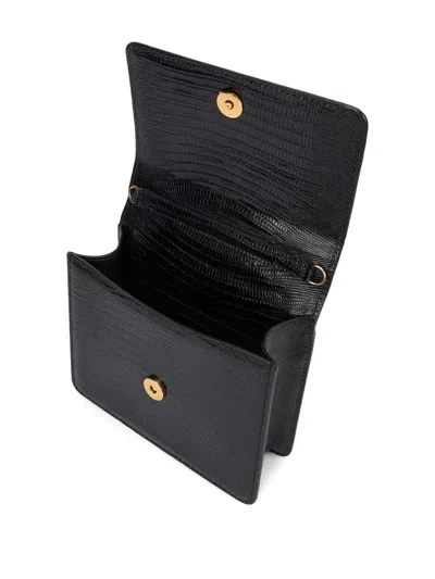 Roberto Cavalli Snake-embellished Chain Tote Bag In Black