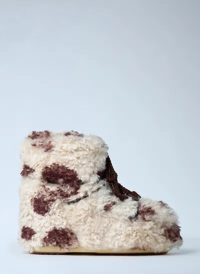 Moon Boot Icon Low Curly Boots In Multi