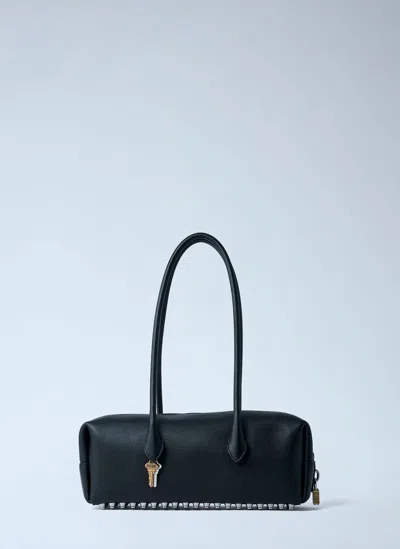 Alexander Wang Medium Roux Key-charm Shoulder Bag In Black