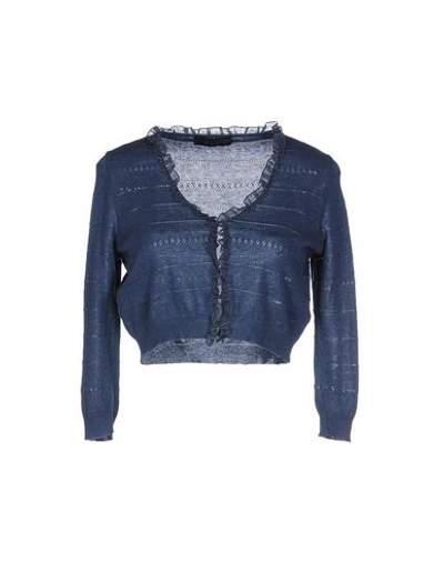 Ermanno Scervino Cardigans In Slate Blue