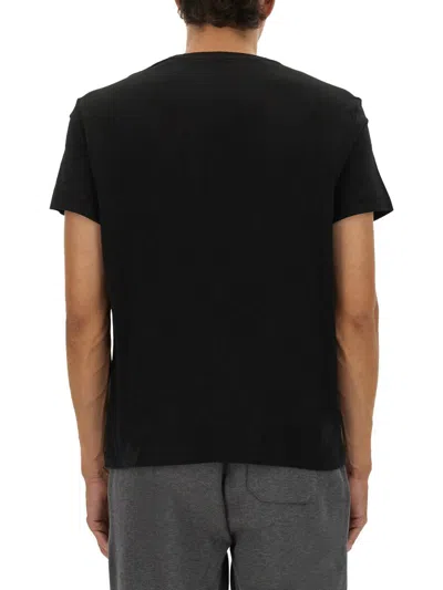 Polo Ralph Lauren Logo Embroidery T-shirt In Black