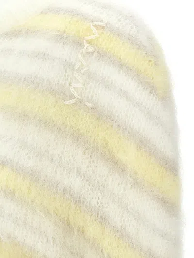 Marni Cozy Crewneck Sweater Shoulder Detail In Yellow