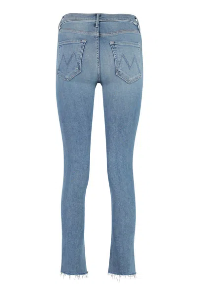 Mother Dazzler Straight Leg Jeans In Blue