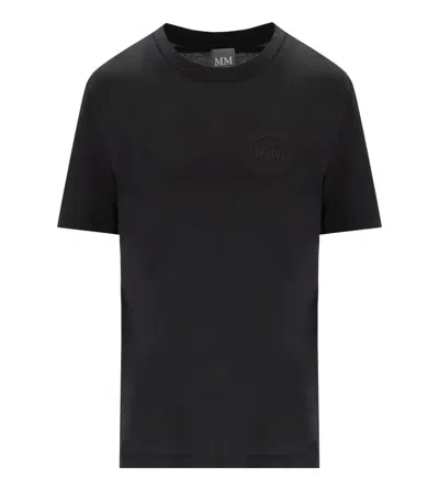 Max Mara Gattoni Black T-shirt In Black