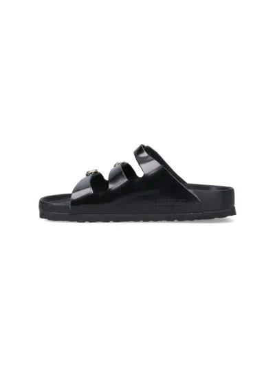 Birkenstock Triple Buckle Open Toe Flat Sole Sandals In Multi