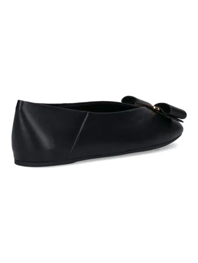 Ferragamo Vanna Ballet Flats In Black