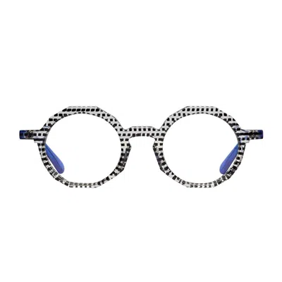 Matttew Nudum 1081 Nero Blu Trasparente Glasses In Gray