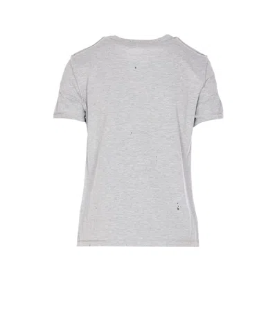 Dolce & Gabbana Graphic Print Casual Crewneck T-shirt In Gray