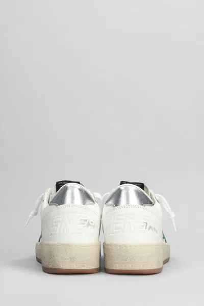 Golden Goose Ball Star 2 Sneakers In White Leather In White