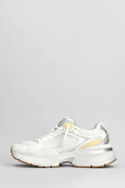 Golden Goose Lightstar White Low Top Sneakers With Logo Patch On The Tongue And Logo Lettering On The Heel In Lea In White