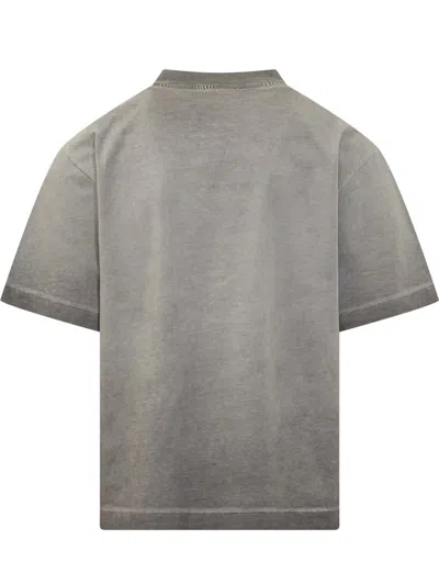 Off-white Skateboarding Inspired Crew Neck T-shirt In Gray