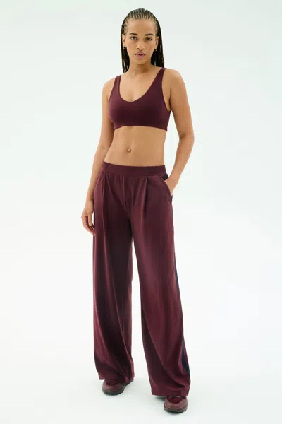 Splits59 Airweight Scoop Back Bra In Dark Cherry In Burgundy