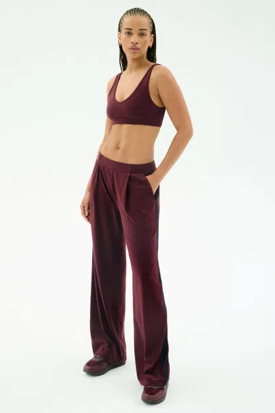Splits59 Airweight Scoop Back Bra In Dark Cherry In Burgundy