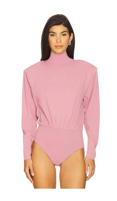 Dodiee Sarah Open Back Bodysuit In Pink